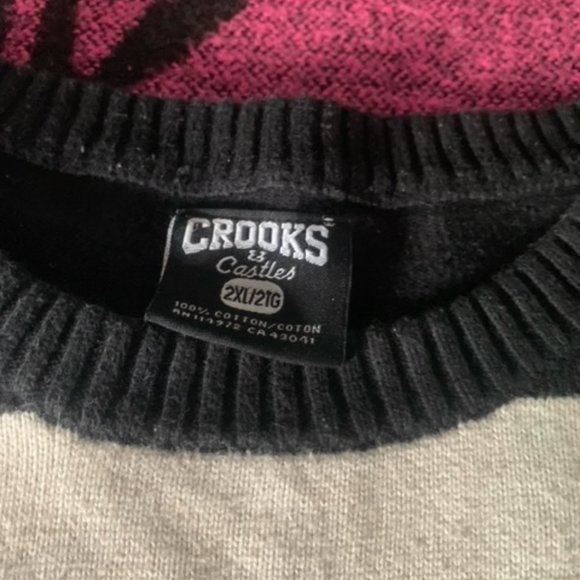 Men's Crooks & Castles sweater. - Picture 3 of 6